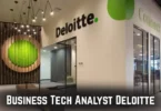 business tech analyst deloitte