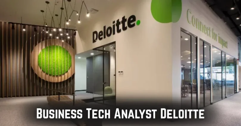 business tech analyst deloitte